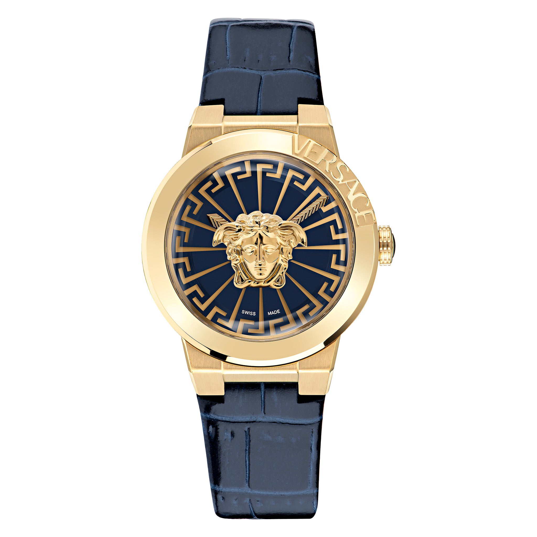 Versace 38 mm Wrist Watch Women Blue Dial VE3F00122