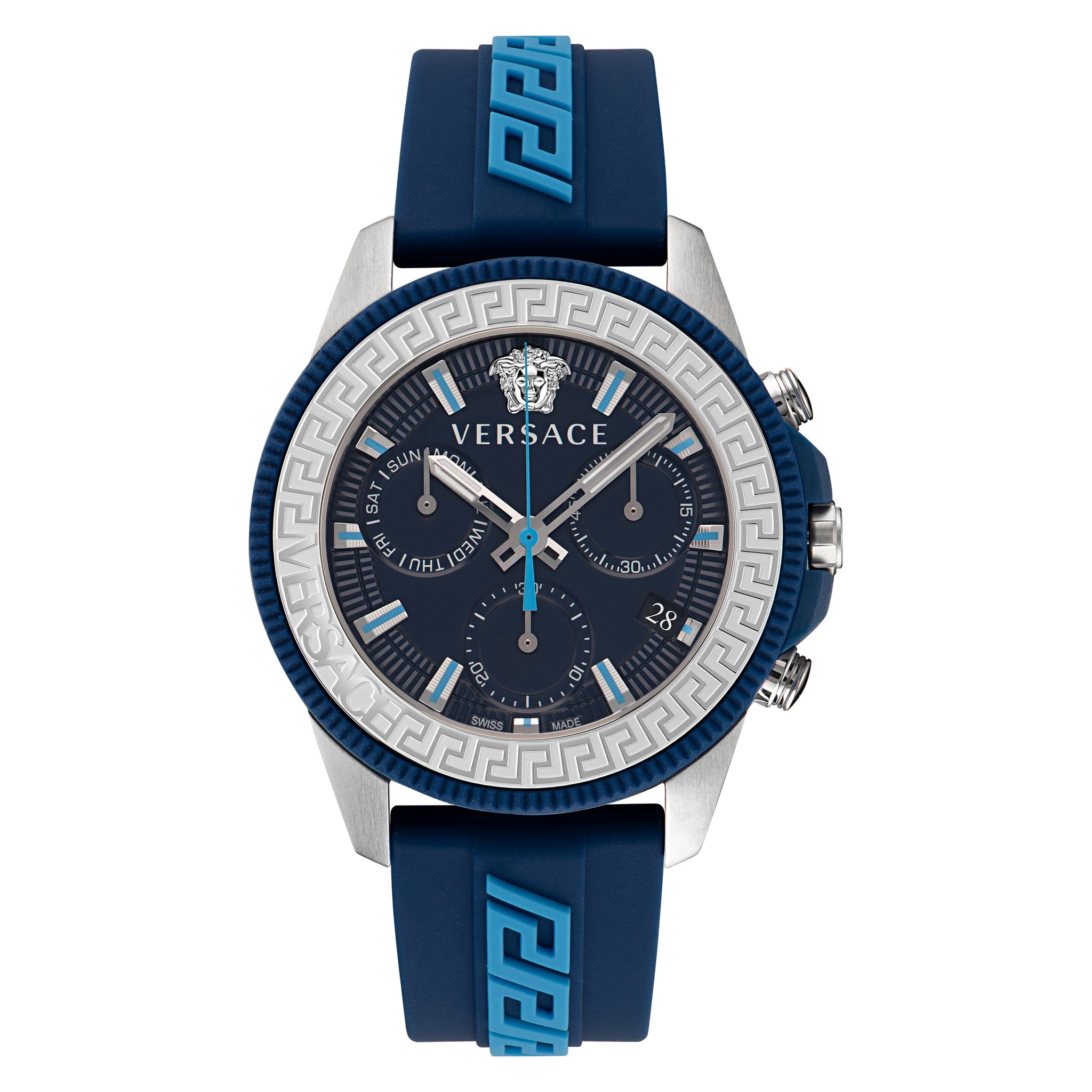 Versace 45 mm Wrist Watch Men Blue Dial VE3J00122