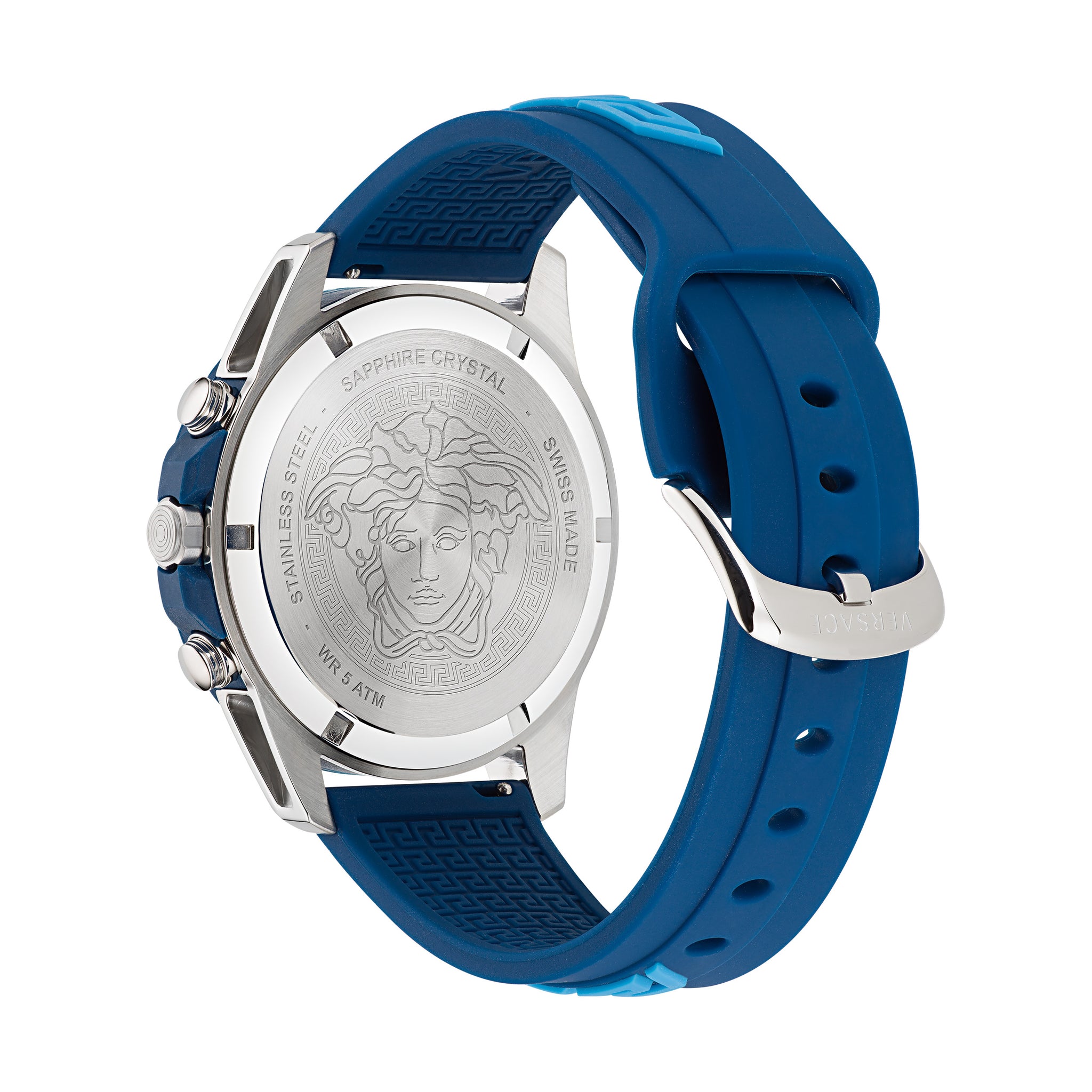 Versace 45 mm Wrist Watch Men Blue Dial VE3J00122