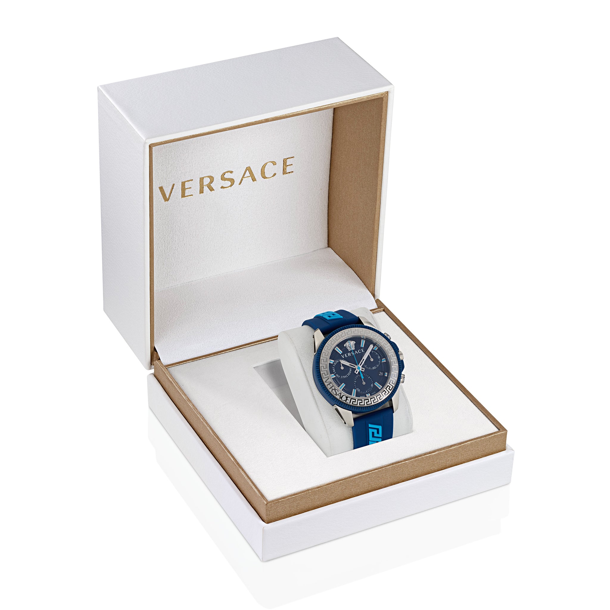 Versace 45 mm Wrist Watch Men Blue Dial VE3J00122