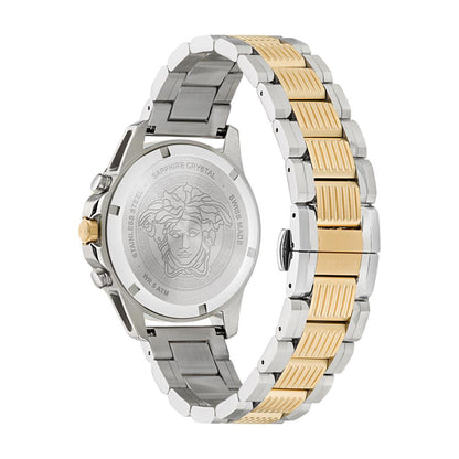 Versace Greca Act.Chrono 45 mm White Dial Men Watch- VE3J00522