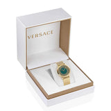 Versace 36 mm Green Dial Women Watch VE3M00622