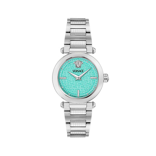 Versace Greek 35X41 mm Blue Dial Women Analog Watch- VE5B00225