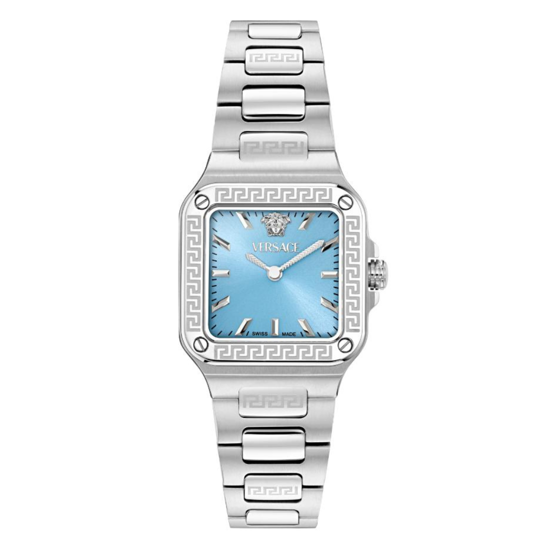 Versace 5G-GRECA EDGE Women 35.90 x 29 mm Light Blue Dial Analog Watch VE5G00726