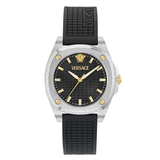 Versace 5H-GRECA PULSE Women 35.8mm Black Dial Analog Watch VE5H00126