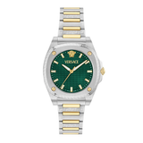Versace 5H-GRECA PULSE Women 35.8mm Green Dial Analog Watch VE5H00426
