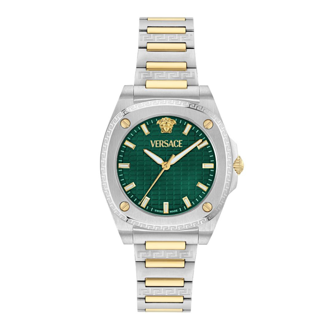 Versace 5H-GRECA PULSE Women 35.8mm Green Dial Analog Watch VE5H00426