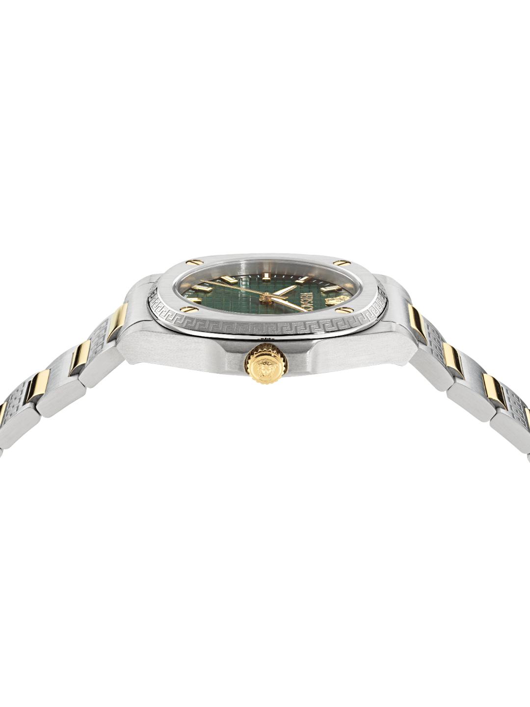 Versace 5H-GRECA PULSE Women 35.8mm Green Dial Analog Watch VE5H00426
