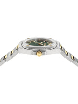 Versace 5H-GRECA PULSE Women 35.8mm Green Dial Analog Watch VE5H00426