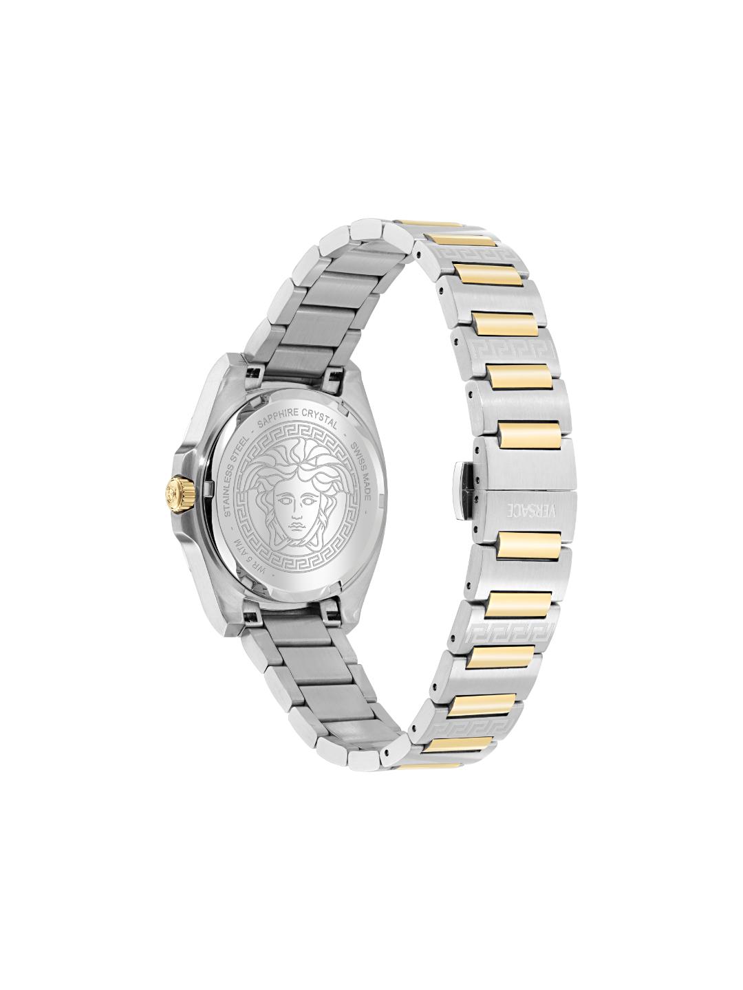 Versace 5H-GRECA PULSE Women 35.8mm Green Dial Analog Watch VE5H00426