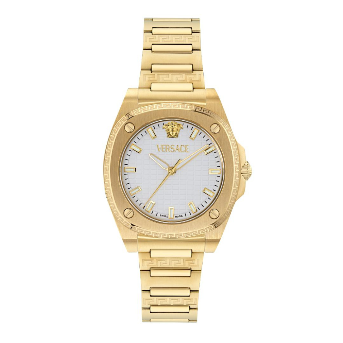 Versace 5H-GRECA PULSE Women 35.8mm White Dial Analog Watch VE5H00526