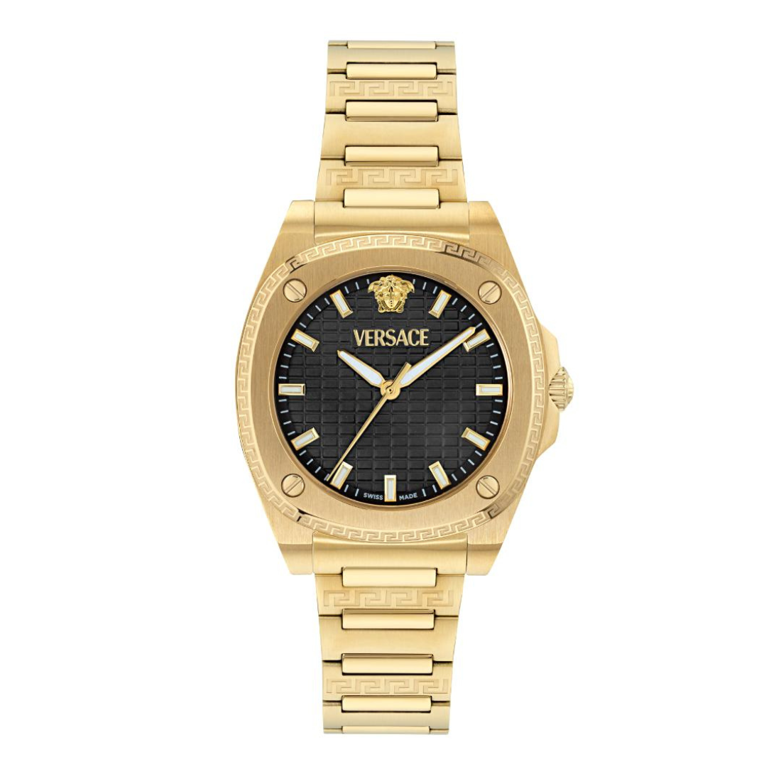 Versace 5H-GRECA PULSE Women 35.8mm Black Dial Analog Watch VE5H00626