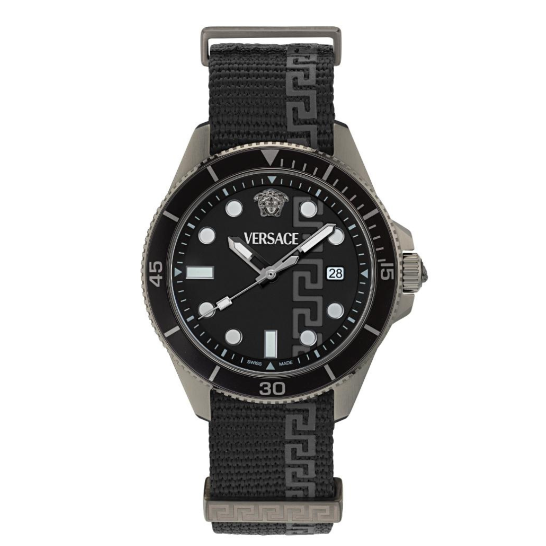 Versace 5J-GRECA FORCE Men 42 mm Black Dial Analog Watch VE5J00226
