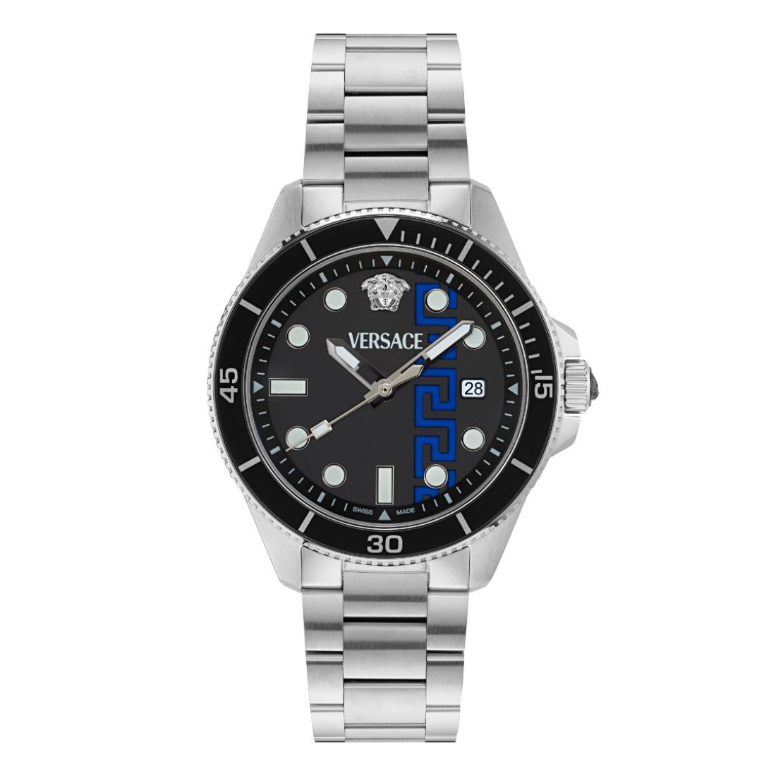 Versace 5J-GRECA FORCE Men 42 mm Black Dial Analog Watch VE5J00326