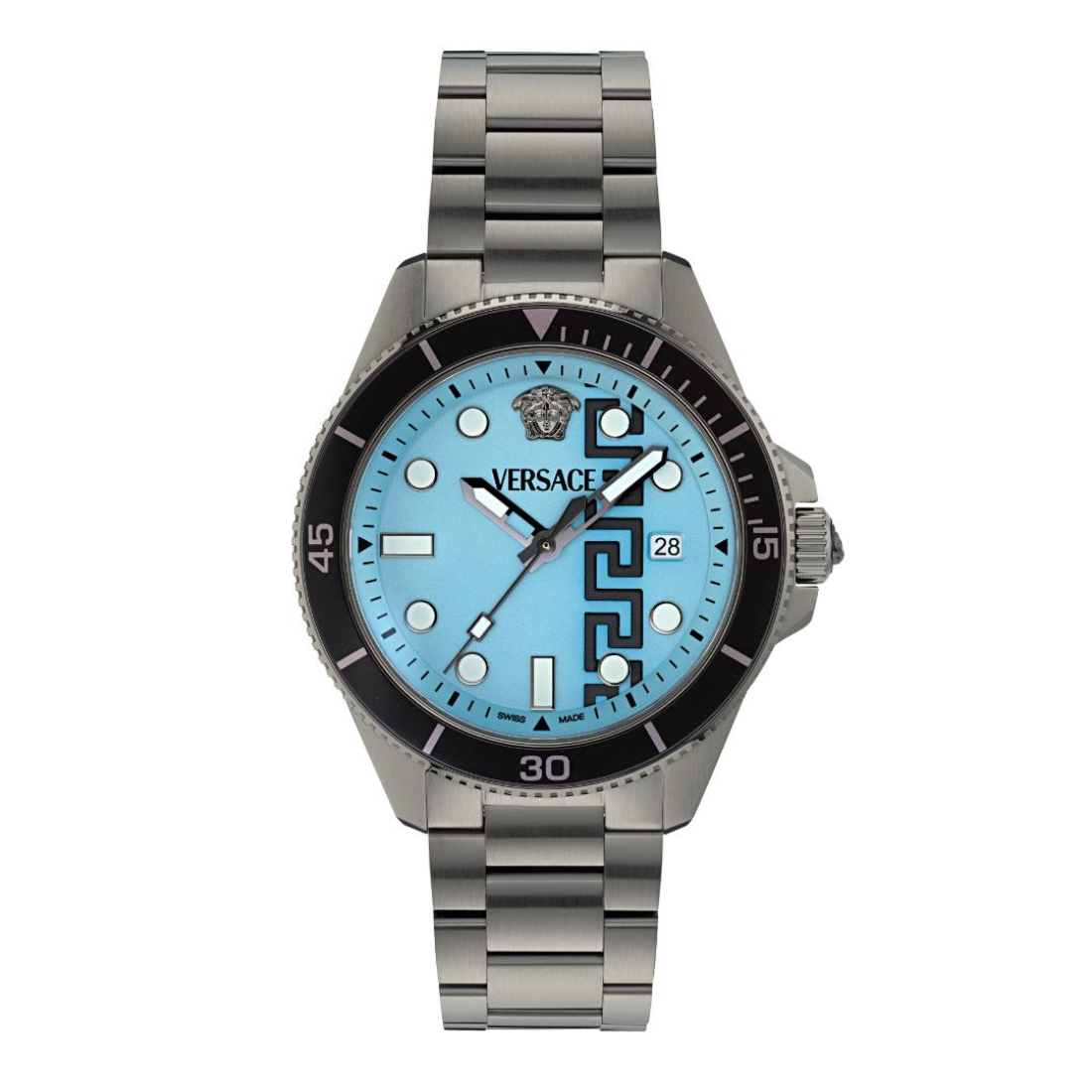 Versace 5J-GRECA FORCE Men 42 mm Light Blue Dial Analog Watch VE5J00526
