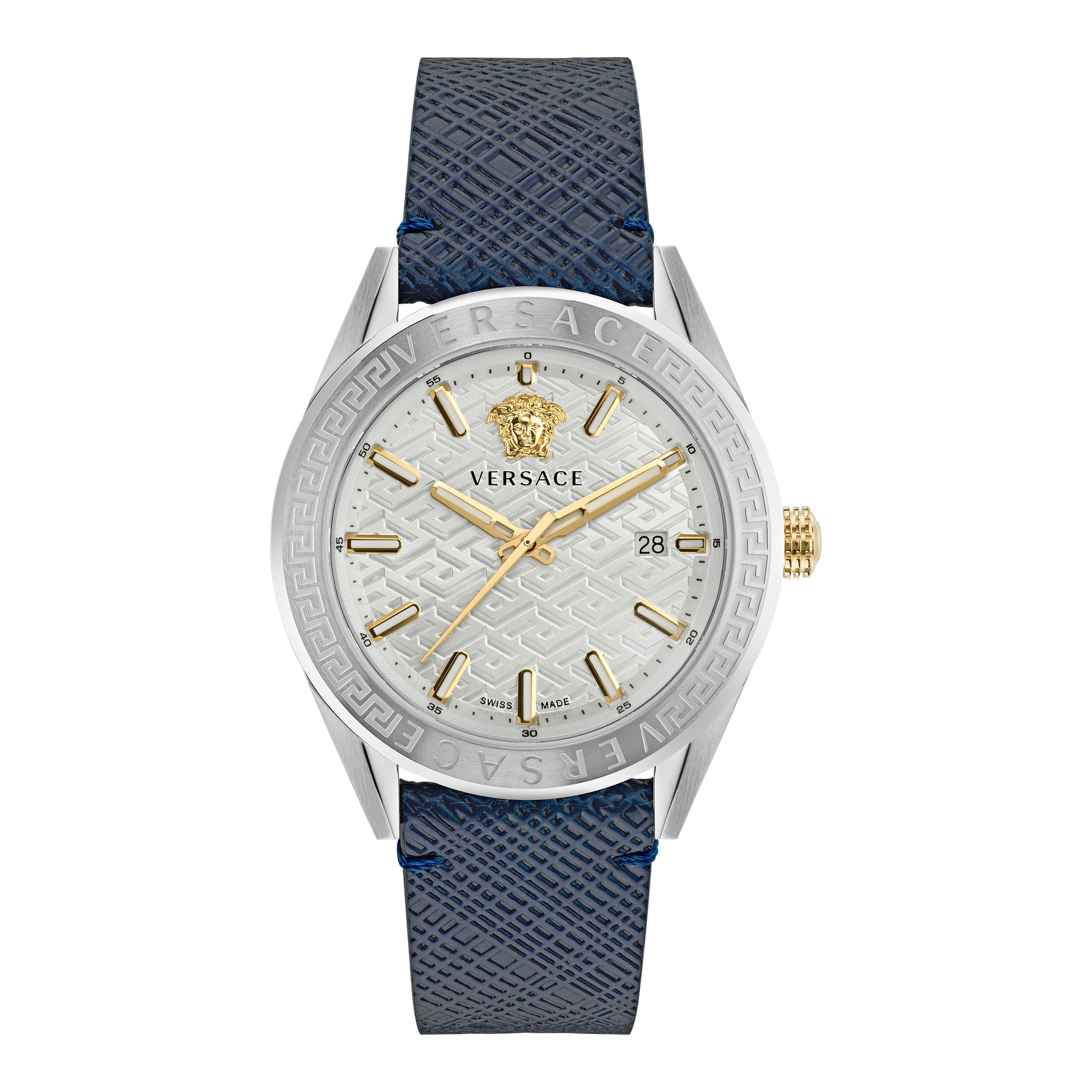 Versace 42 mm White silver Dial Men Watch VE6A00123