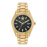Versace V-Code 42 mm Black Dial Men Analog Watch VE6A00623