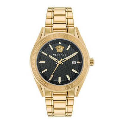 Versace V-Code 42 mm Black Dial Men Analog Watch- VE6A00623