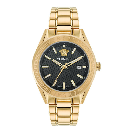 Versace V-Code 42 mm Black Dial Men Analog Watch- VE6A00623