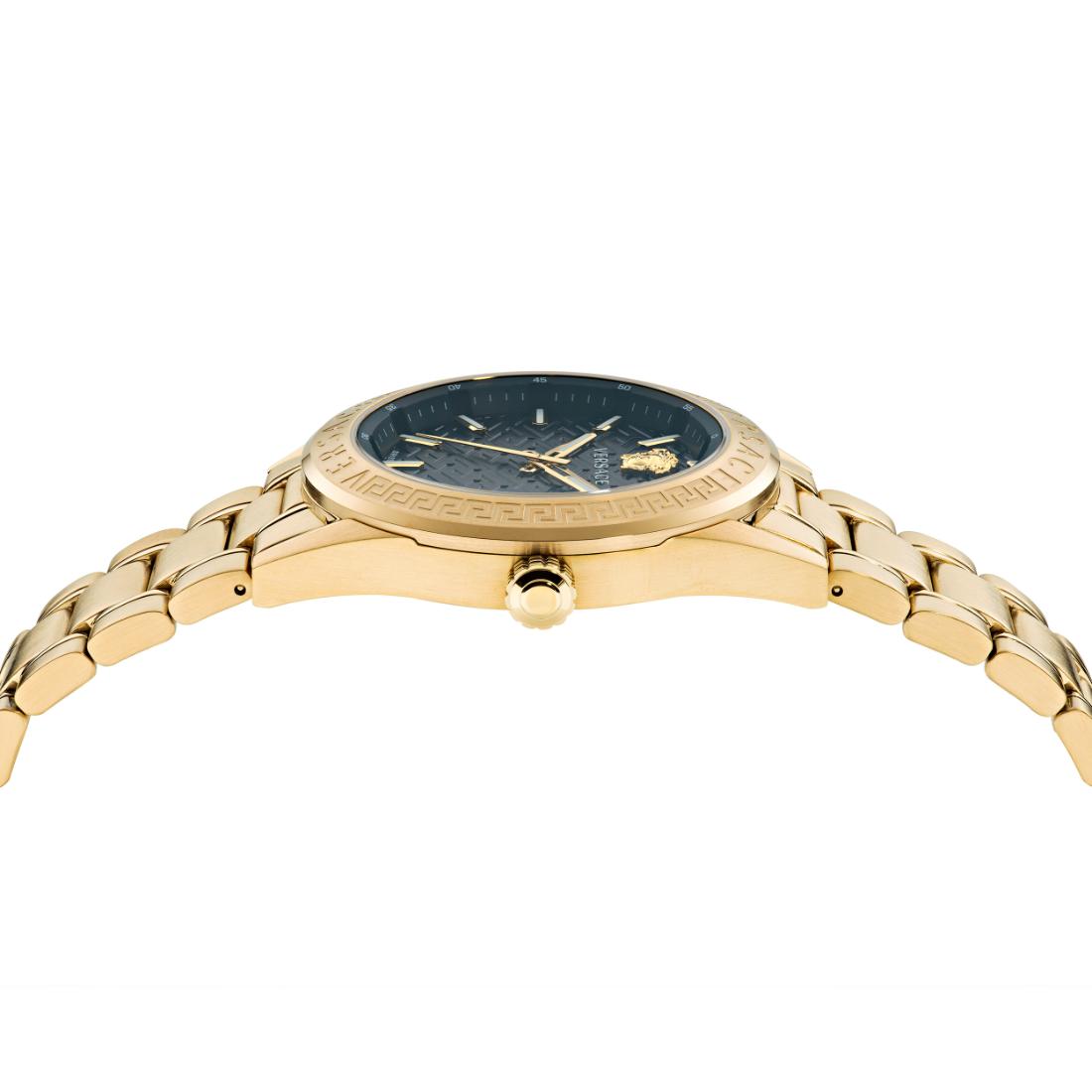 Versace V-Code 42 mm Black Dial Men Analog Watch VE6A00623