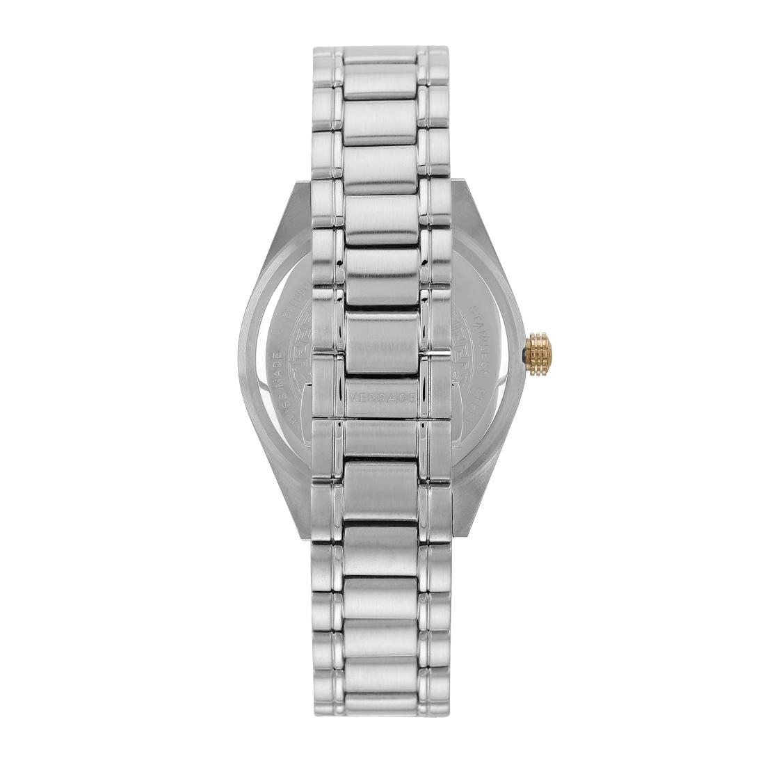 Versace V-Code 42 mm Light Blue Dial Men Analog Watch- VE6A00825