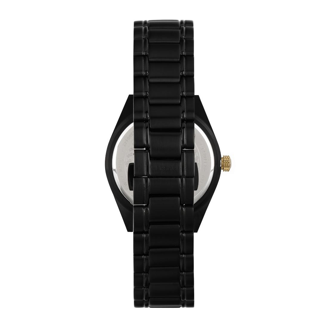 Versace V-Code 42 mm Black Dial Men Analog Watch- VE6A00925