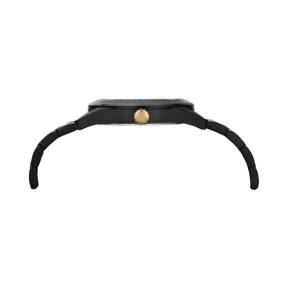 Versace V-Code 42 mm Black Dial Men Analog Watch- VE6A00925