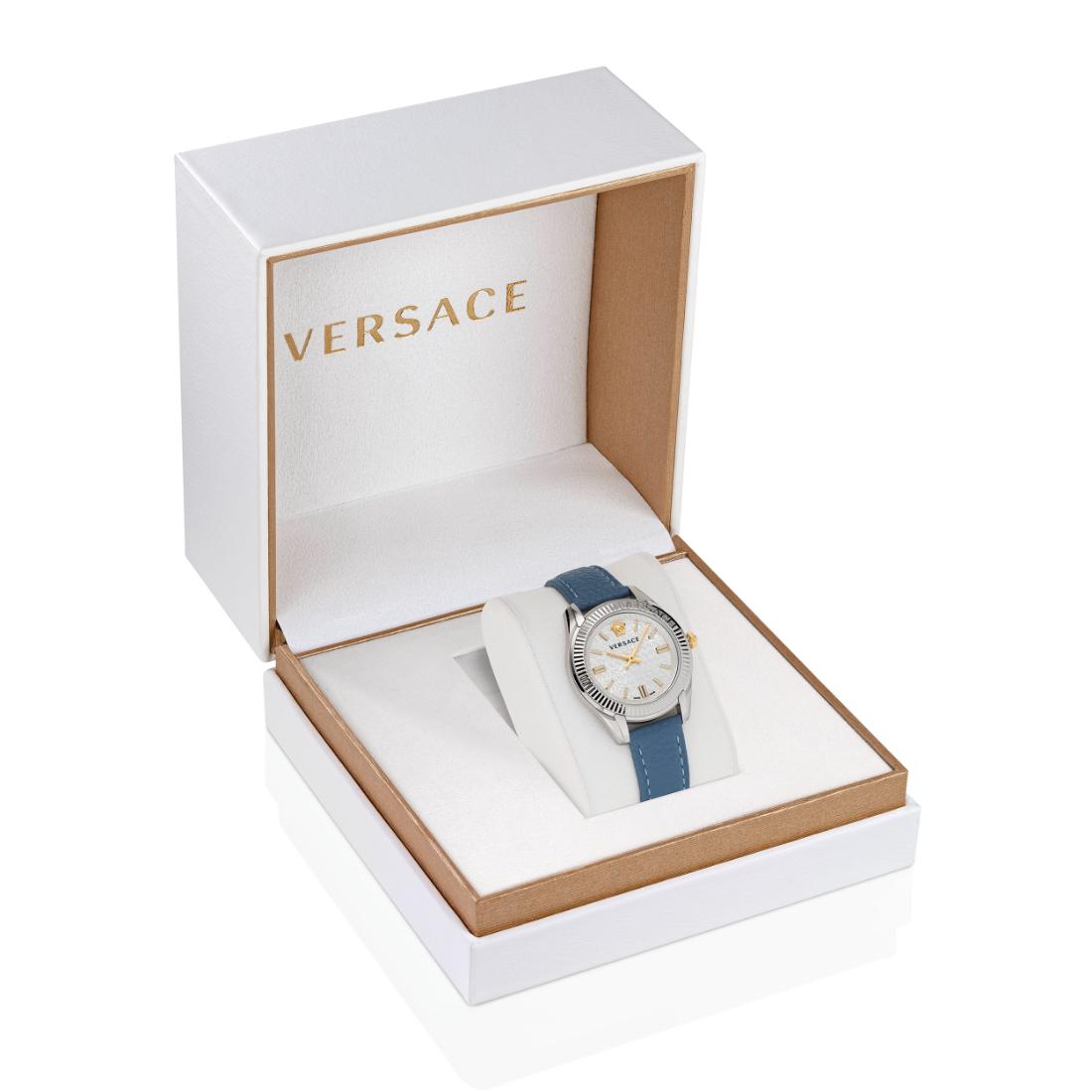 Versace Greca 35 mm White Dial Women Analog Watch VE6C00123