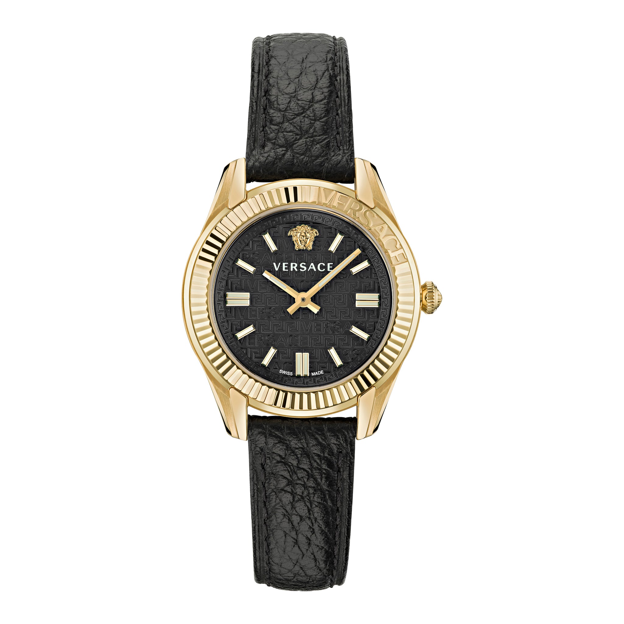 Versace 35 mm Greca Time Black Dial Women Watch VE6C00223