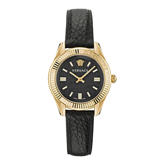 Versace Greca Time Black Dial Women Watch - Ve6C00223