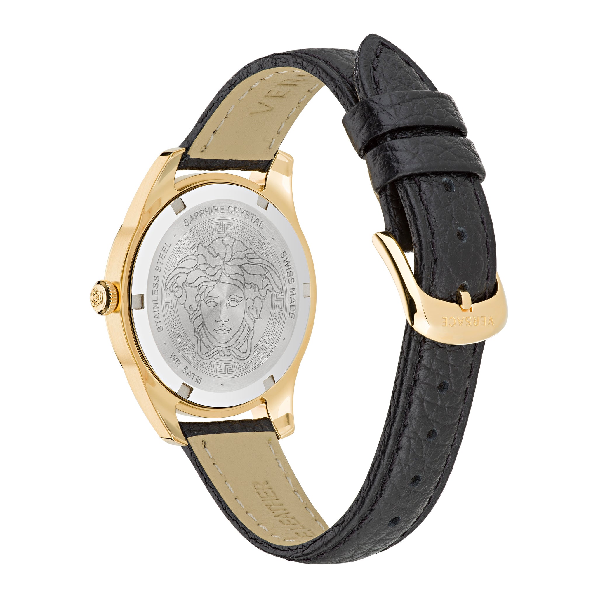 Versace 35 mm Greca Time Black Dial Women Watch VE6C00223