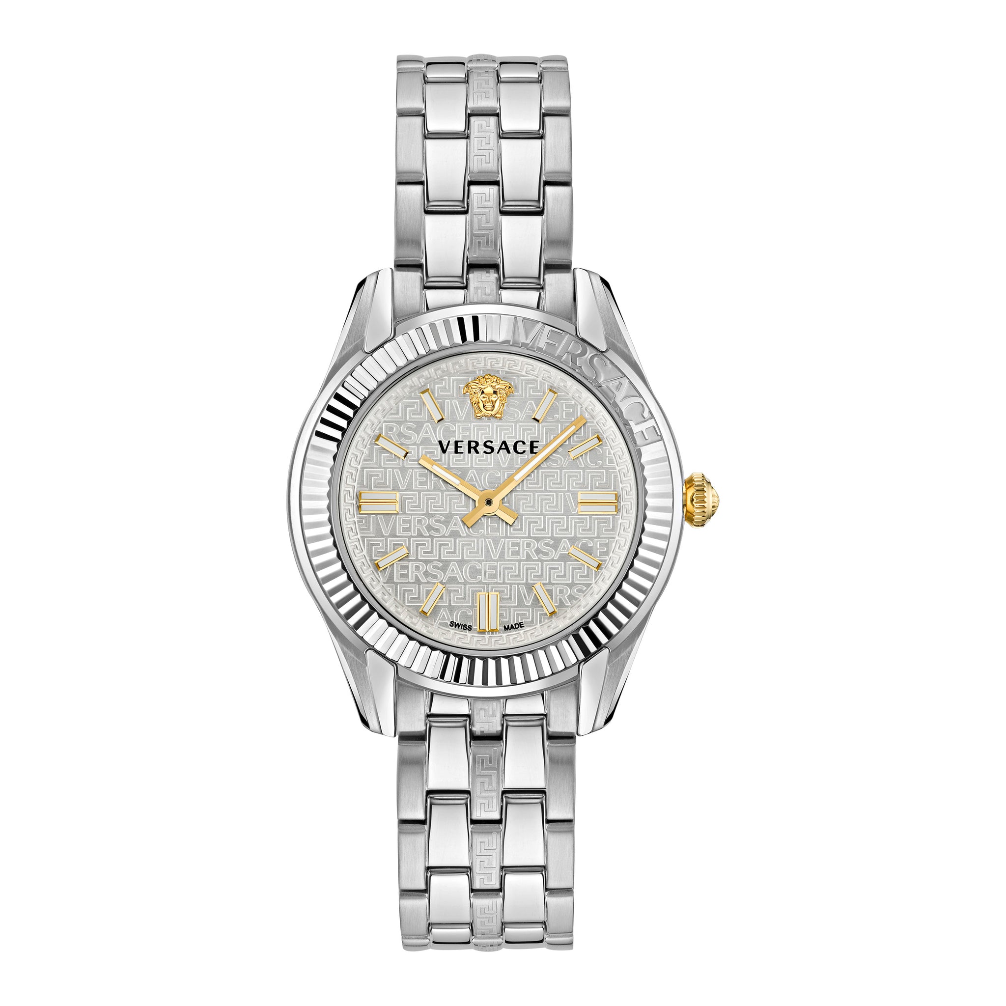 Versace 35 mm White silver Dial Women Watch VE6C00323