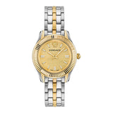 Versace Greca 35 mm Gold Dial Women Analog Watch VE6C00523