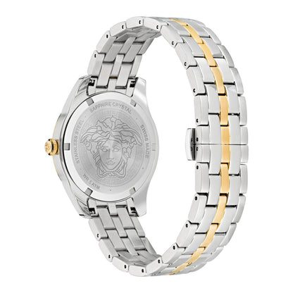 Versace Greca 35 mm Gold Dial Women Analog Watch- VE6C00523