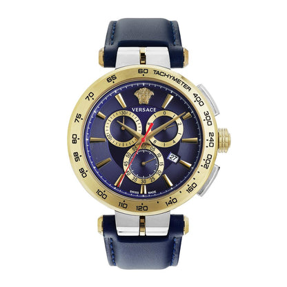 Versace Aion Chrono 46 mm Blue Dial Men Watch- VE6CA0223