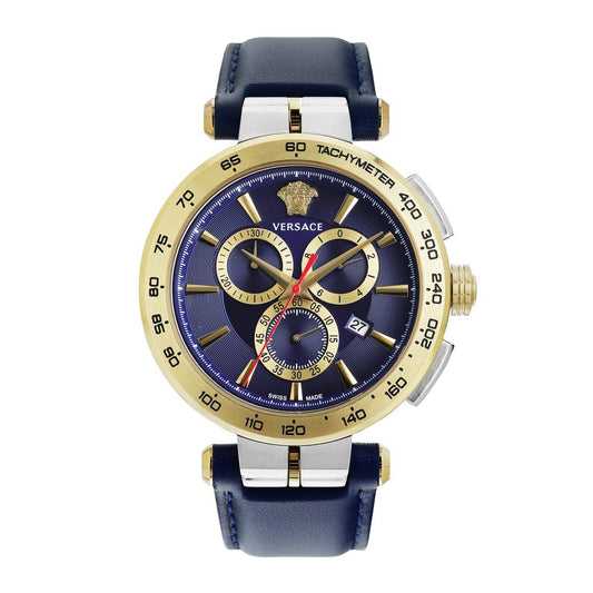 Versace Aion Chrono 46 mm Blue Dial Men Watch- VE6CA0223