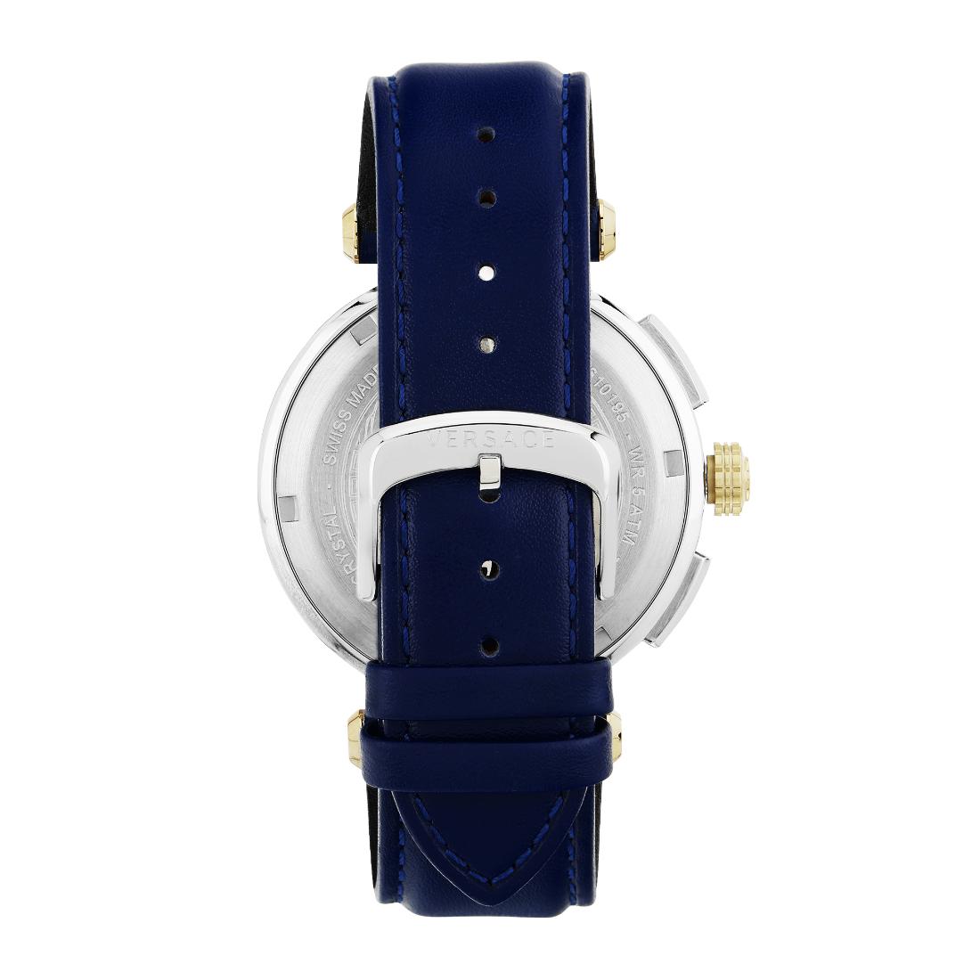 Versace Aion Chrono 46 mm Blue Dial Men Watch VE6CA0223