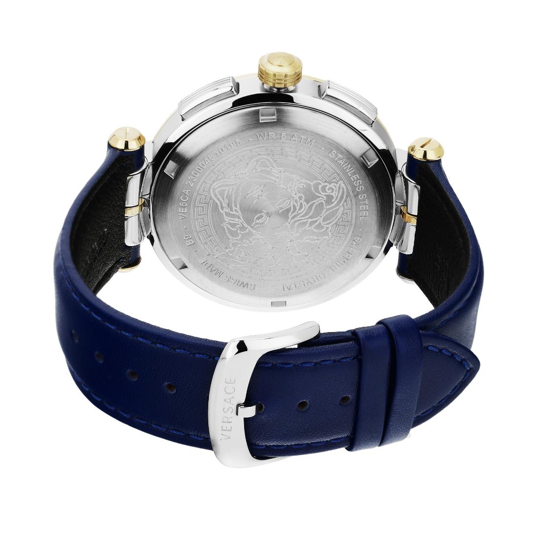 Versace Aion Chrono 46 mm Blue Dial Men Watch- VE6CA0223