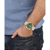 Versace Green Dial Chrono Quartz 46 mm Dial Men Watch VE6CA0523