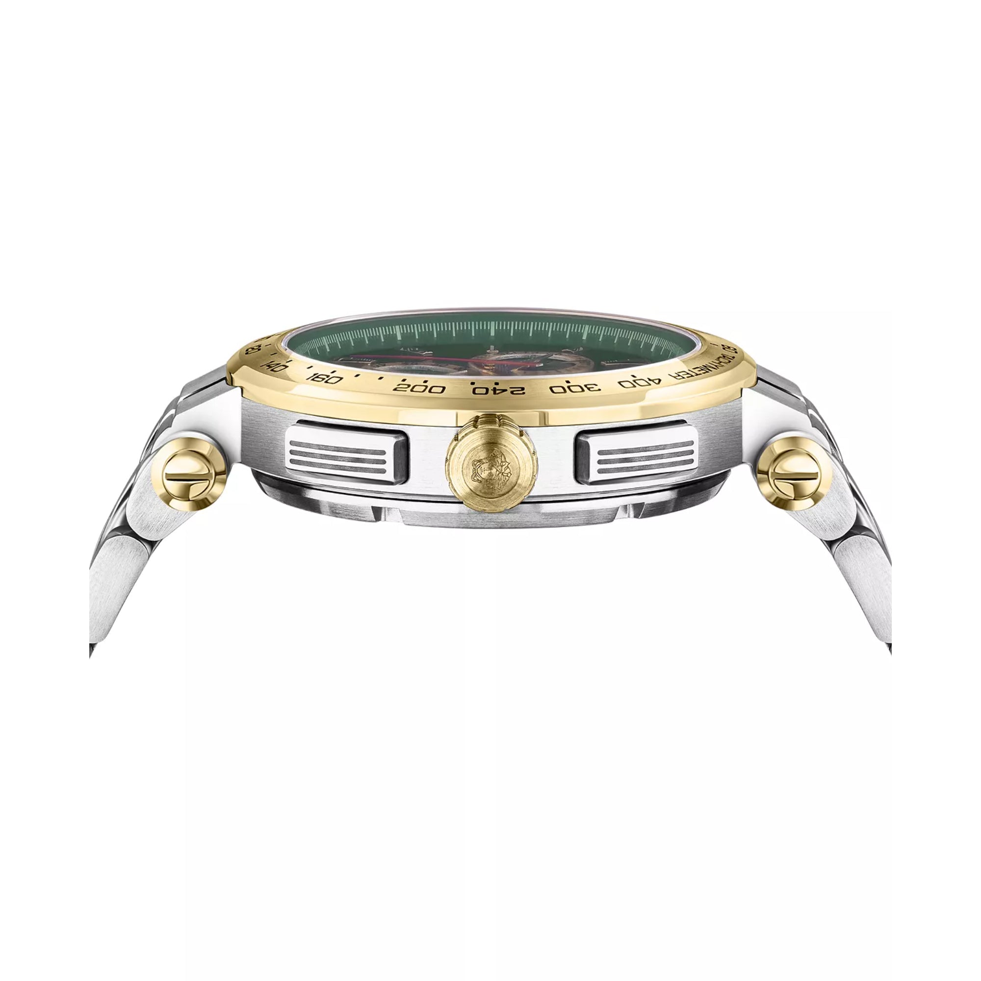 Versace Green Dial Chrono Quartz 46 mm Dial Men Watch VE6CA0523