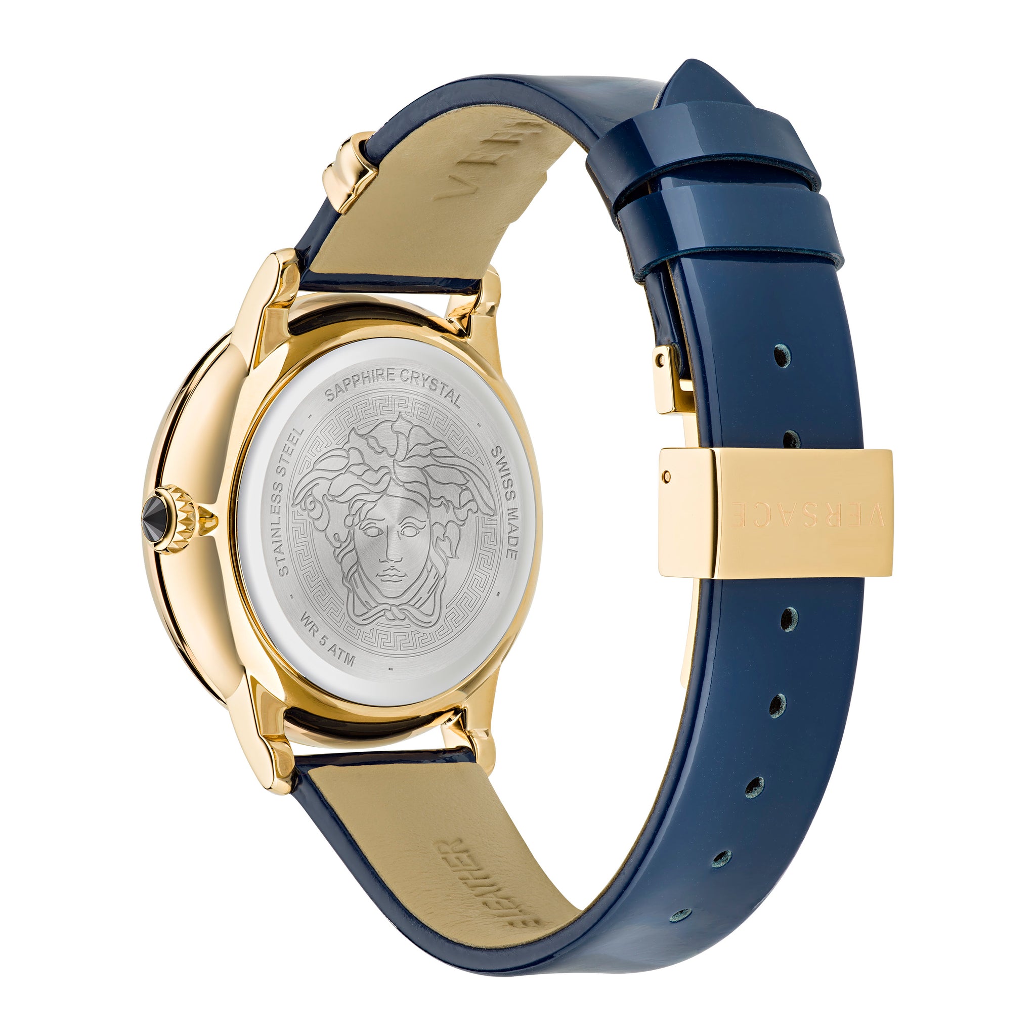 Versace 38 mm Blue Dial Women Watch VE6F00223