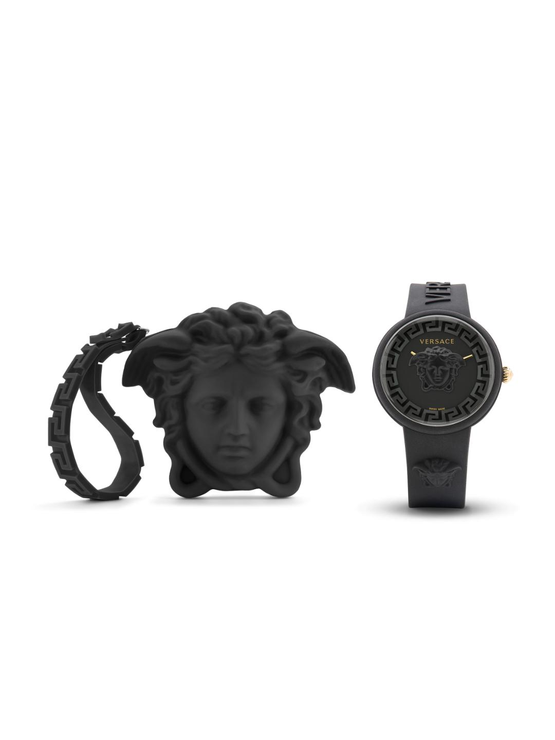 Versace MEDUSA POP Women 39 mm Black Dial Analog Watch VE6G00223
