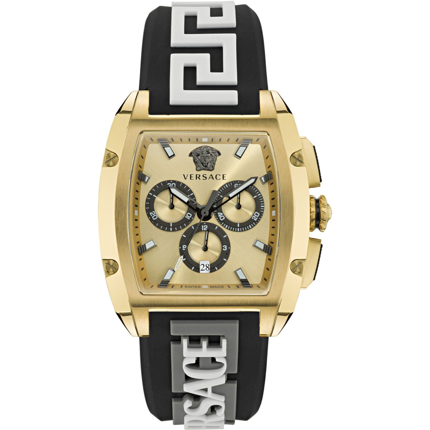 Versace 42 mm Gold Dial Men Watch VE6H00223