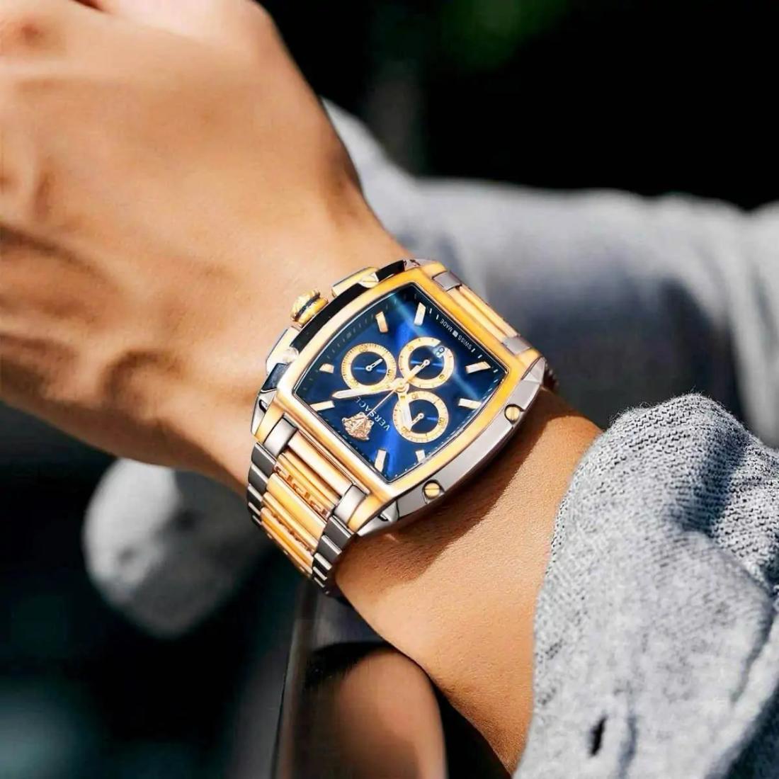 Versace Dominus Chrono 42 x 50 mm Blue Dial Men Watch VE6H00723