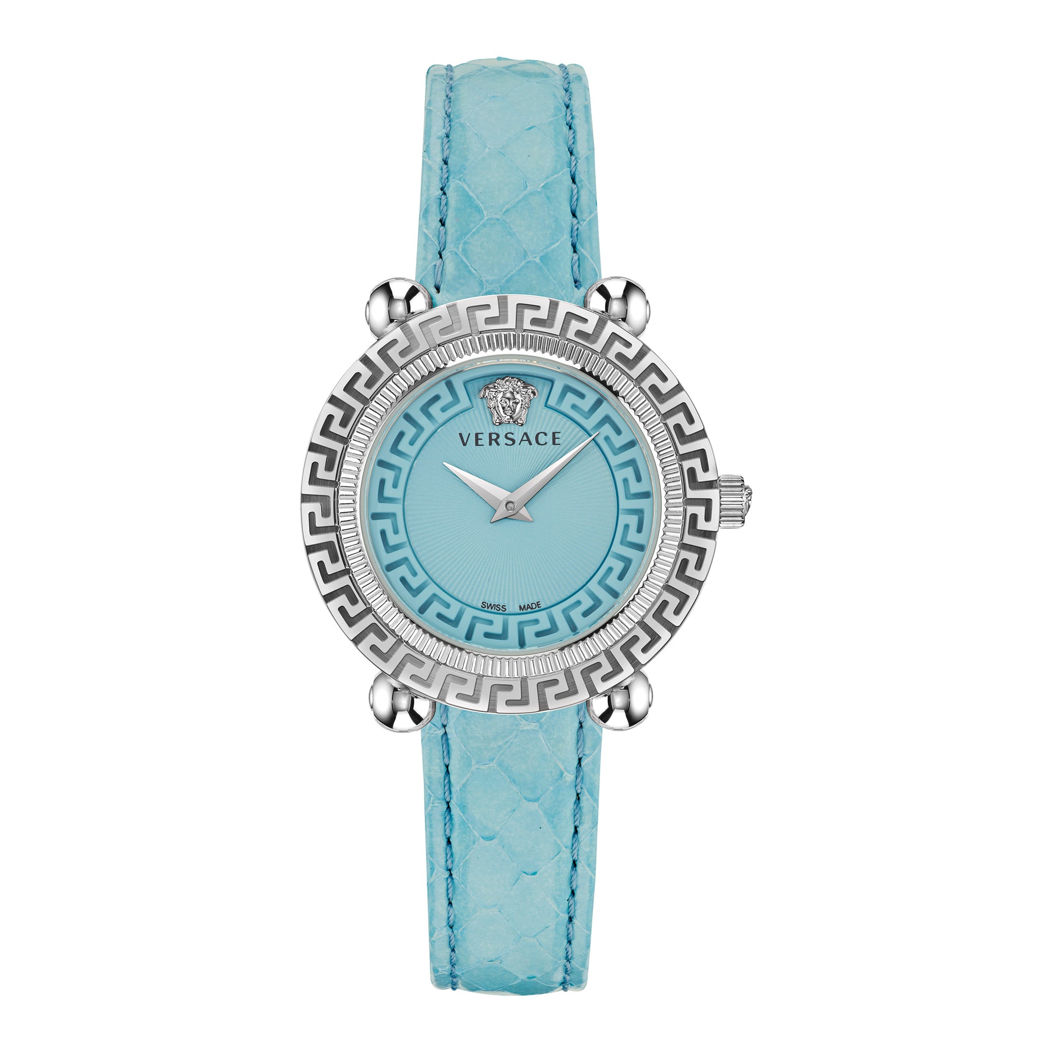Versace 35 mm Wrist Watch Women Light Blue Dial VE6I00123