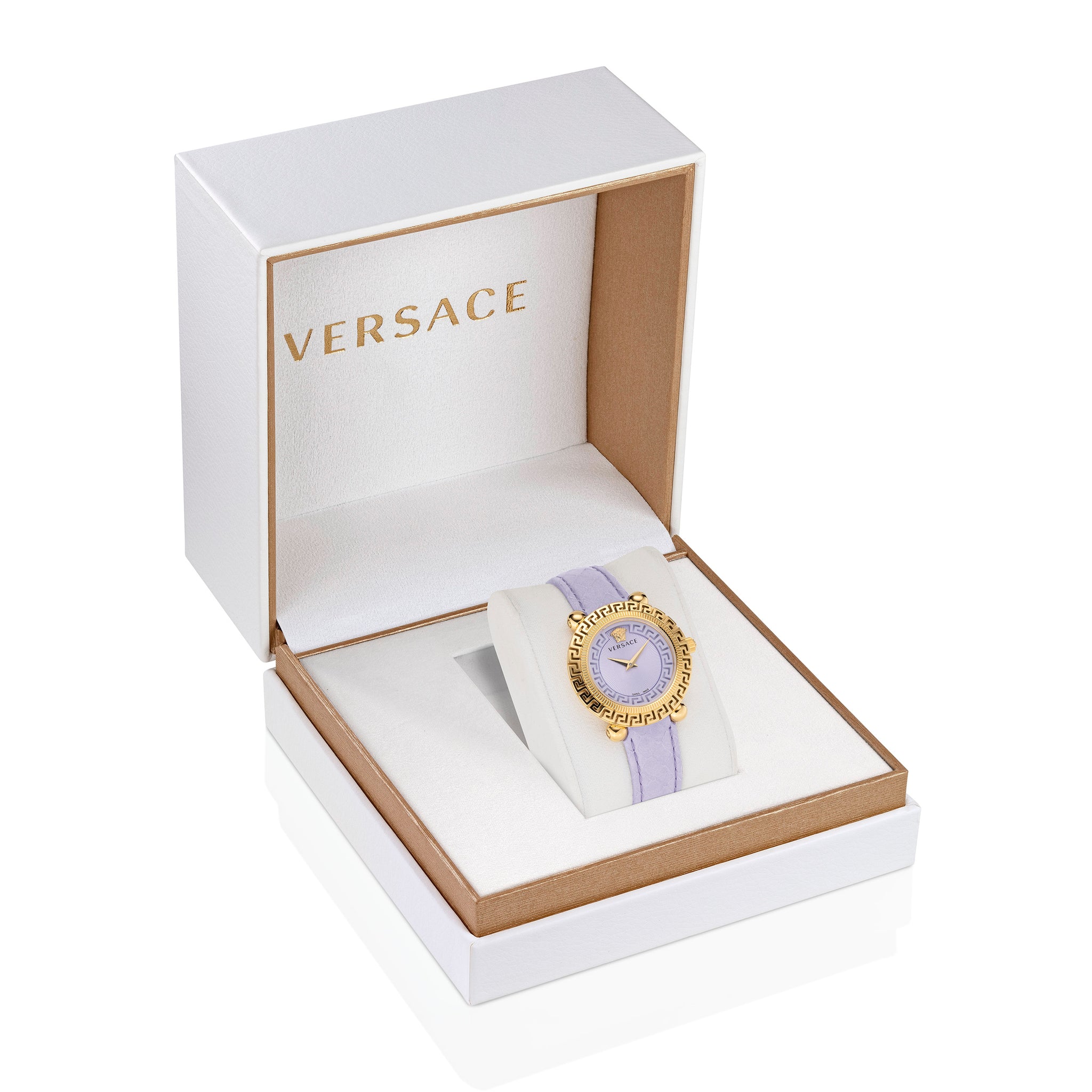 Versace 35 mm Wrist Watch Women Light Violet Dial VE6I00223