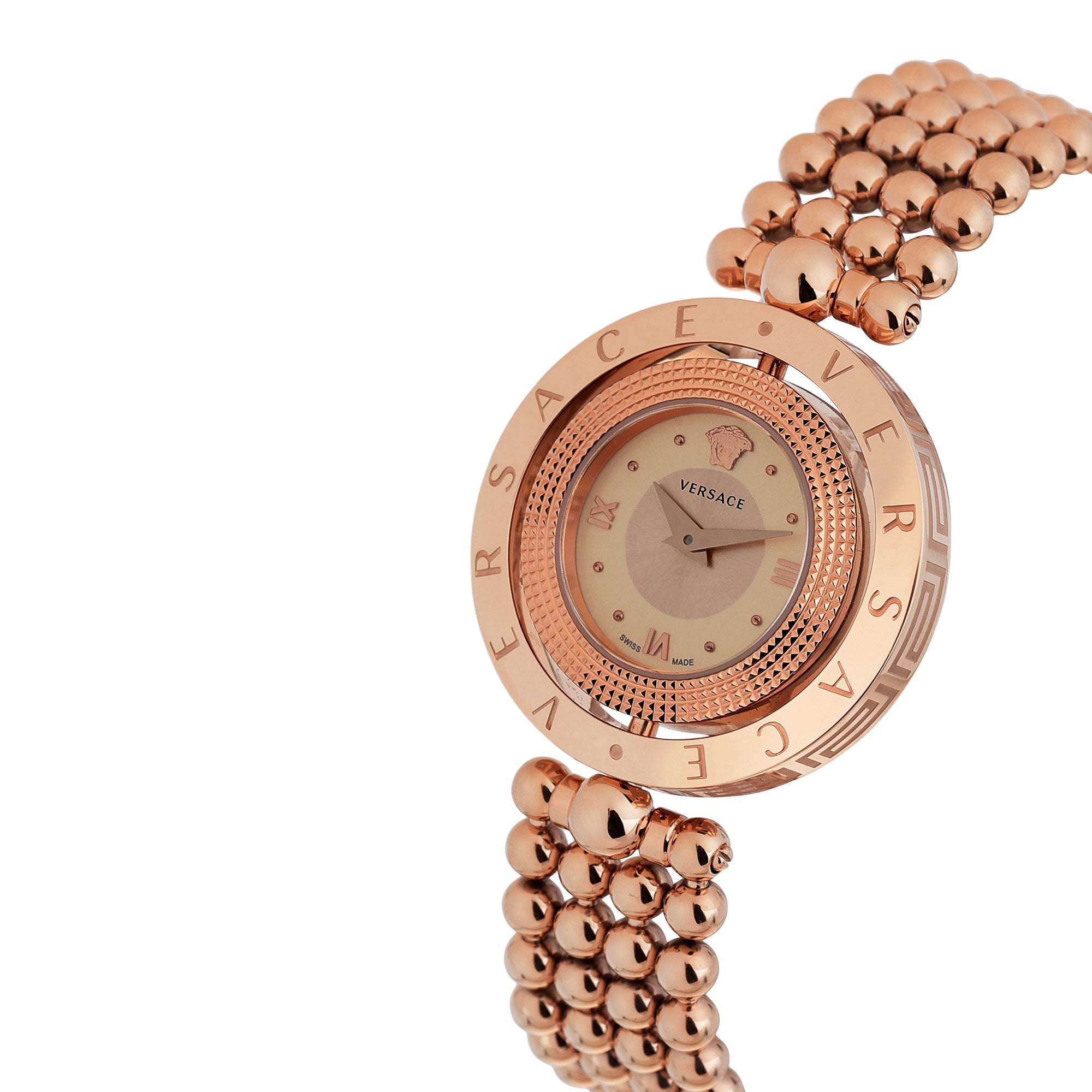 Versace 25 mm Rose Gold Dial Analog Women Watch VE7901823