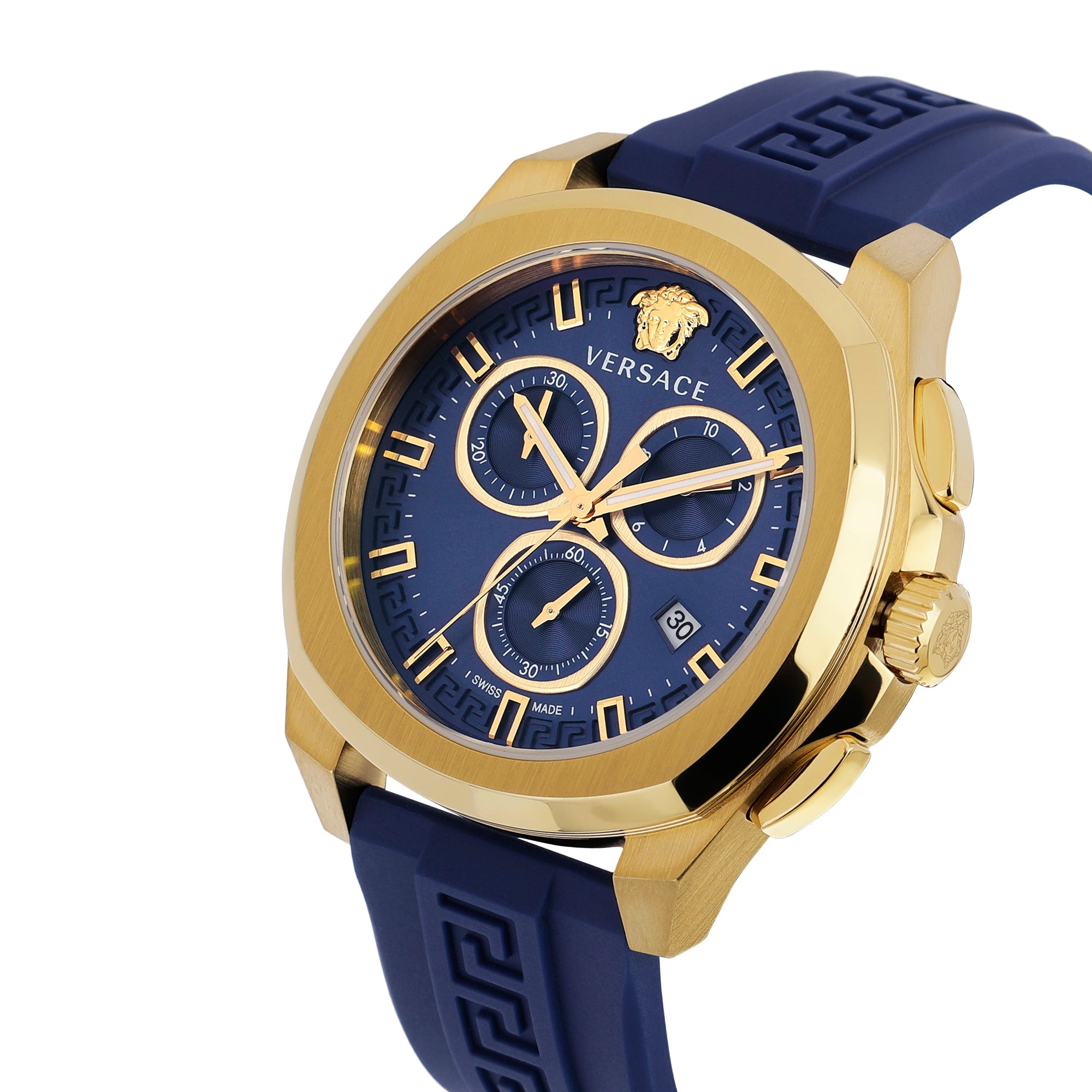 Versace 43 mm Blue Dial Analog Men Watch VE7CA0323