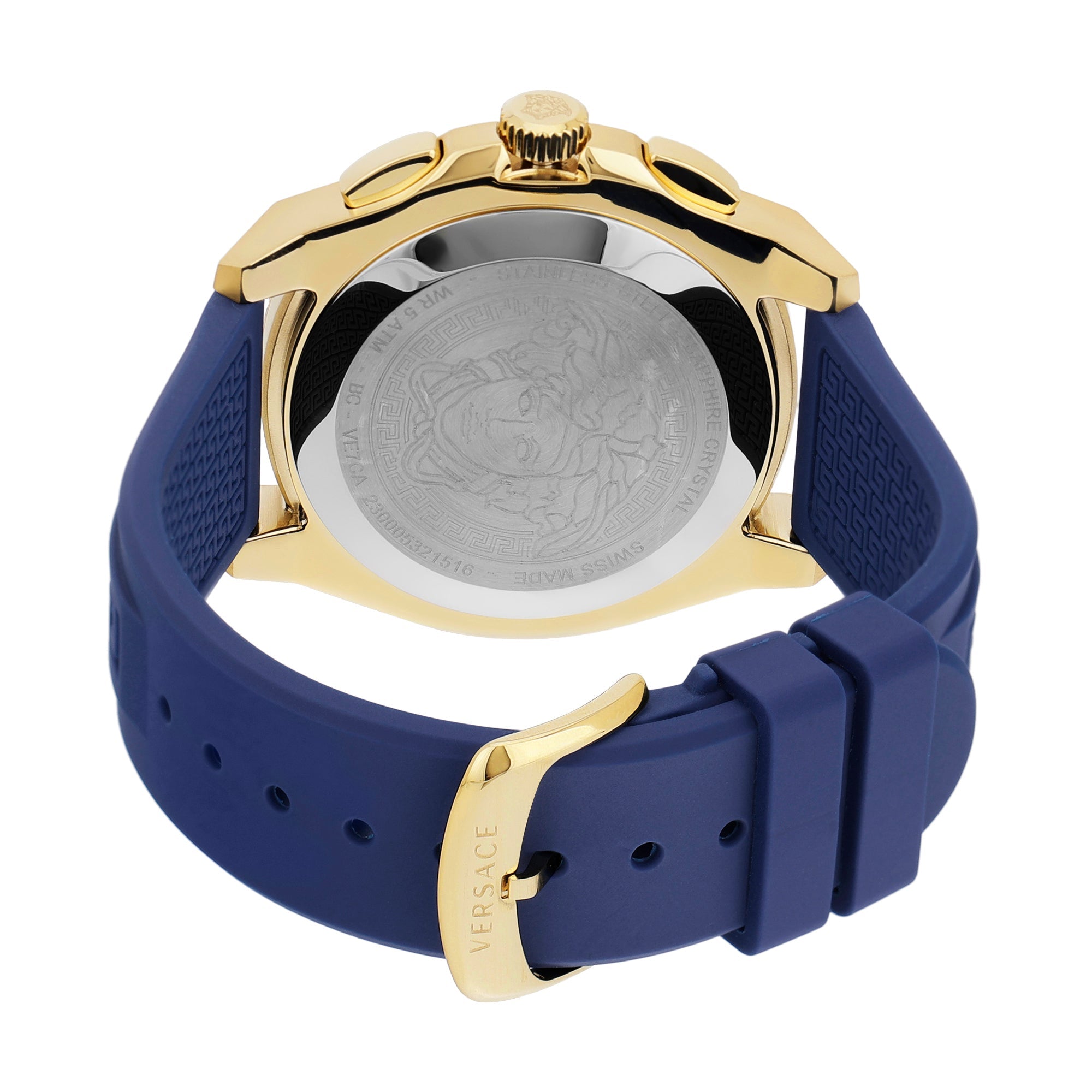 Versace 43 mm Blue Dial Analog Men Watch VE7CA0323