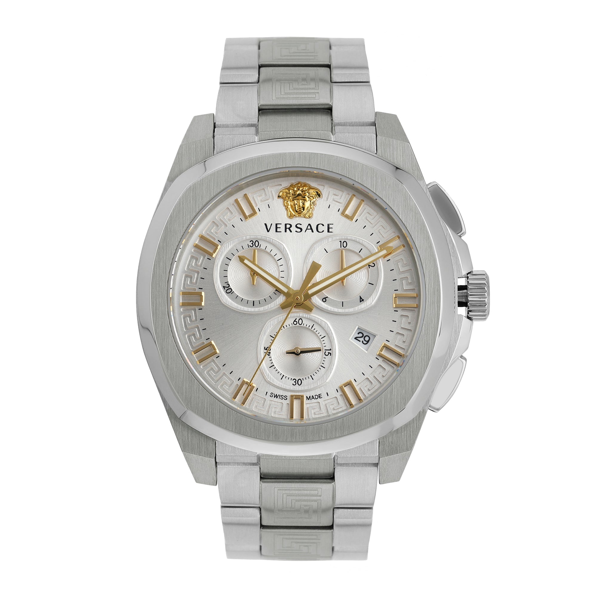 Versace White Silver Dial Watch
